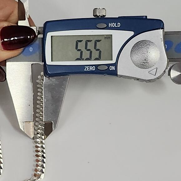 Stunning 925 Silver Miami Cuban Chain Necklace 24" - Picture 5 of 6